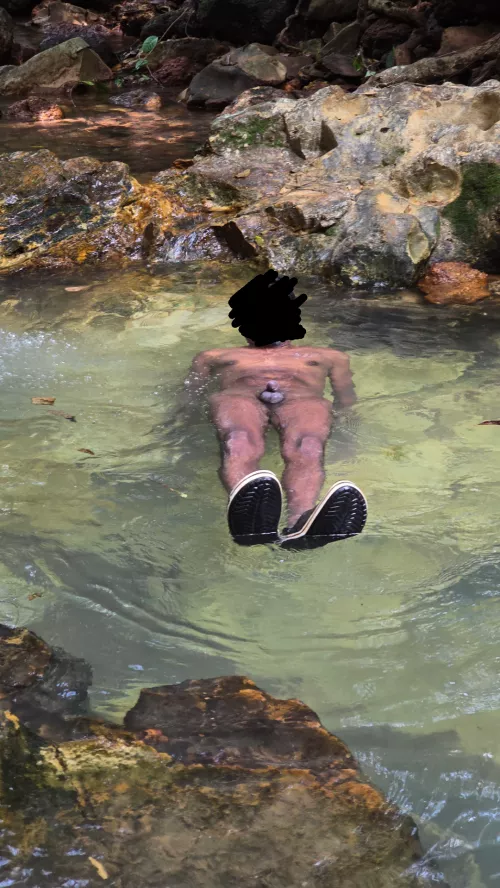 Who wants to float inside with me? Saying hi to strangers passing by