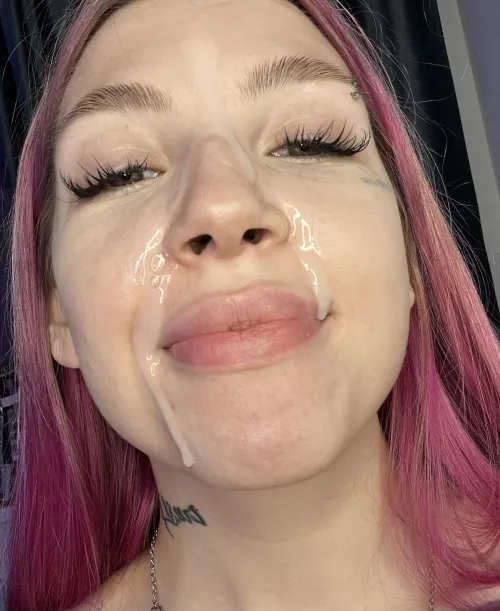 A little smile after a blowjob