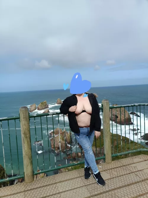 BBW Milf enjoying the cold in South Island 