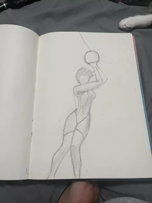 Can’t draw faces worth a damn, but this one’s based off Lisa from the third volume