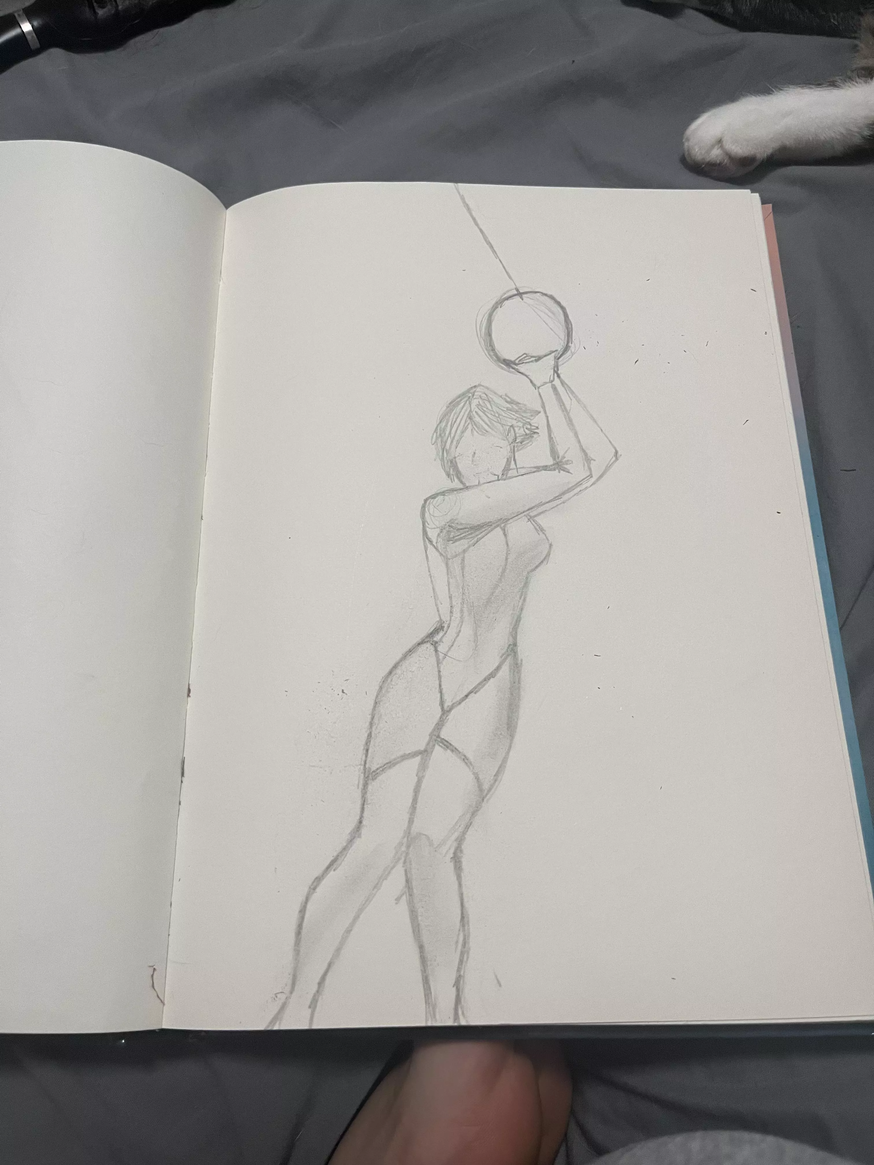 Can’t draw faces worth a damn, but this one’s based off Lisa from the third volume