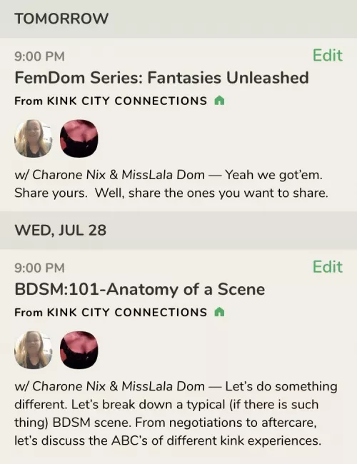 Coming up on Kink City Connections