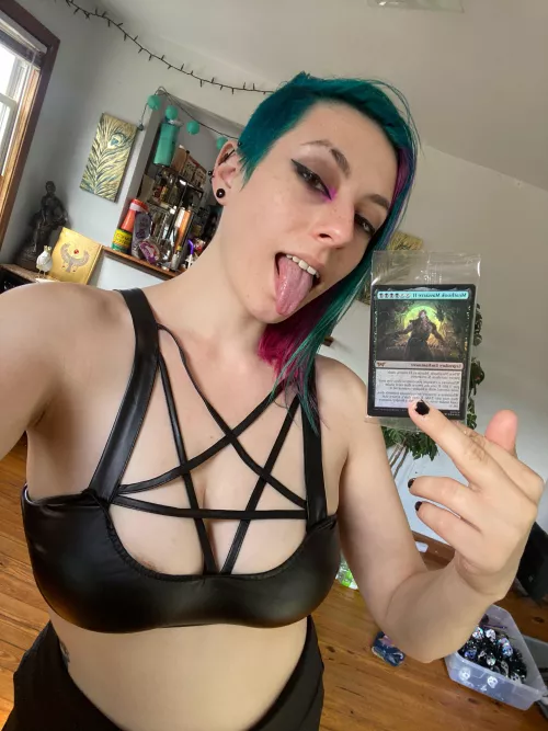 Does my Duskmourn promo make you jealous? (Mtg)