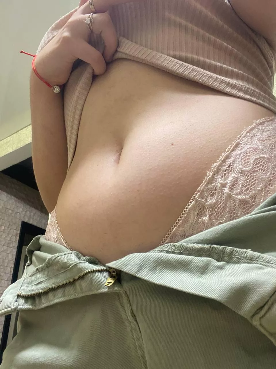 Enjoy the little tummy and cute belly button