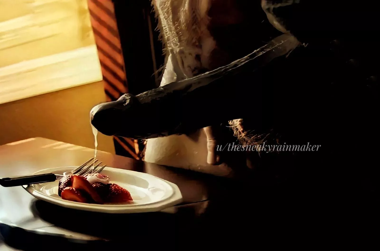 I serve you breakfast in bed after I make you cum ;)