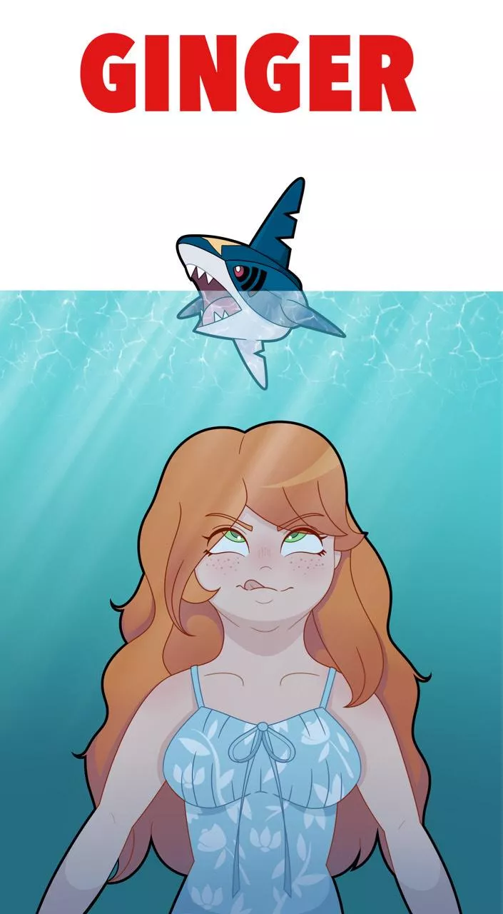{Image} Jaws!..I mean...Ginger! - Art by squiddyneon