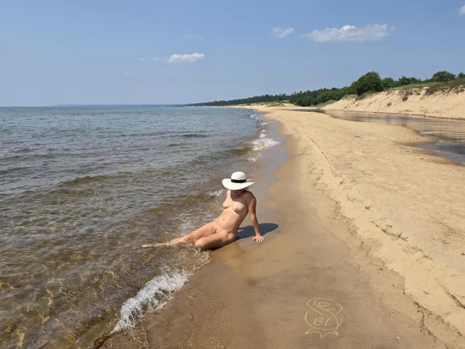 Lake Michigan's Sand Dunes Beach
