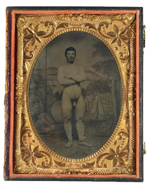 Last month, Fleischer’s Auctions sold this tintype of a nude Civil War soldier for $49,000, nearly 60k with the buyer’s fees.