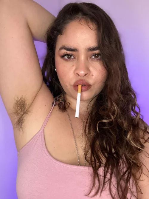 Let me smoke a cig while riding you	 