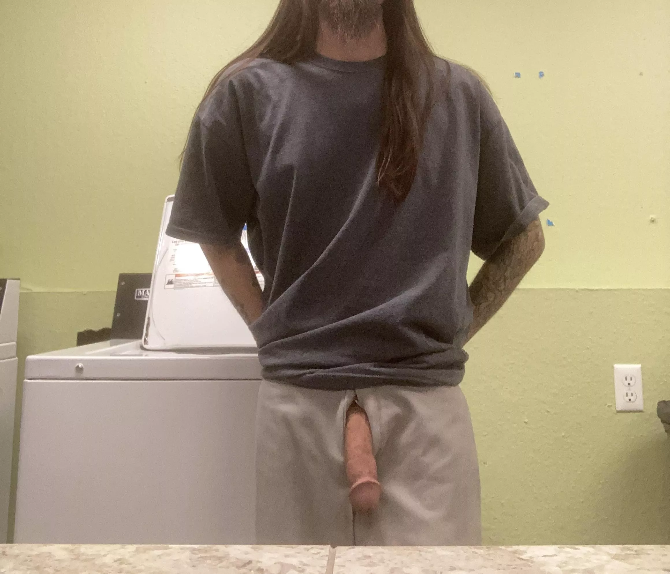 Letting it out while I do laundry