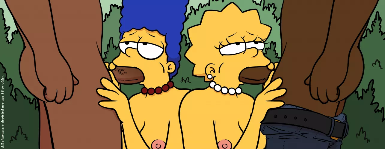 Lisa Simpson, Marge Simpson [The Simpsons] (lockandlewd)