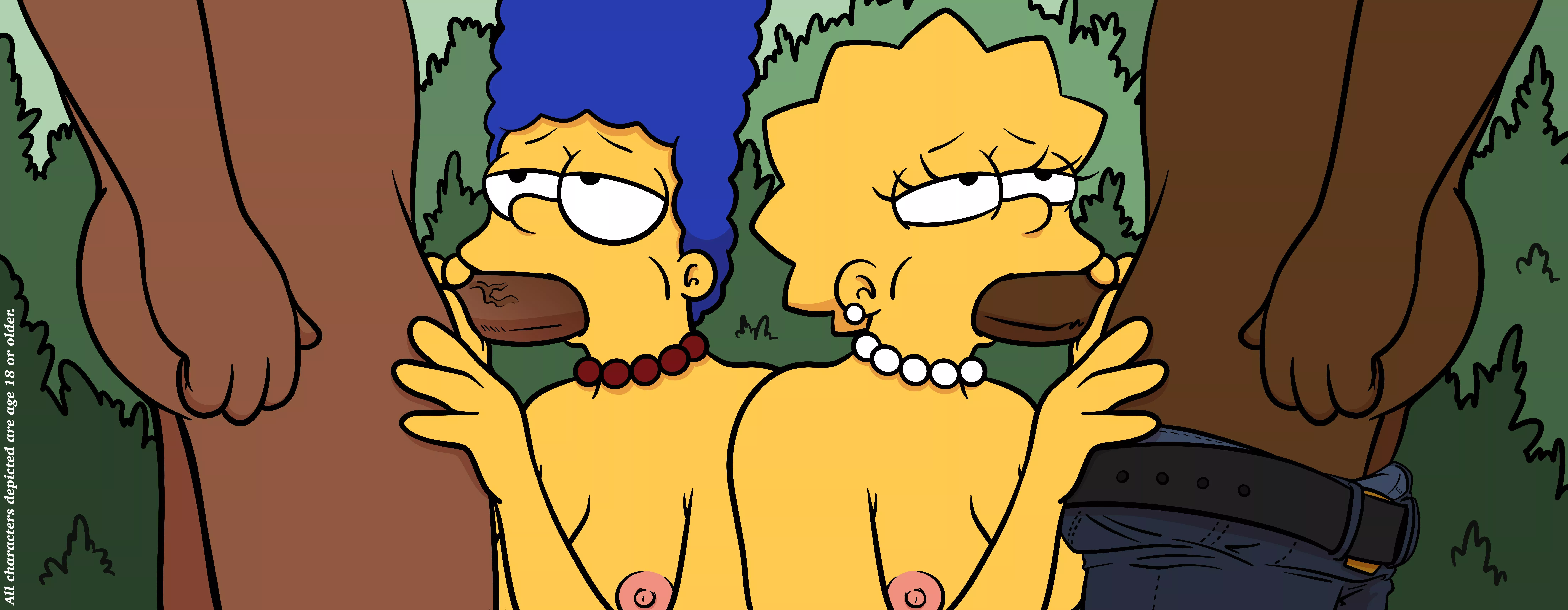 Lisa Simpson, Marge Simpson [The Simpsons] (lockandlewd)