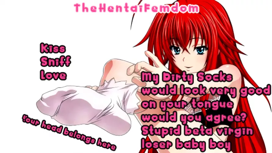 My dirty socks would definetly look very good on your tongue baby. You agree my little beta loser?