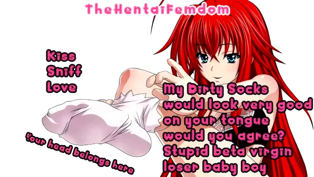 My dirty socks would definetly look very good on your tongue baby. You agree my little beta loser?