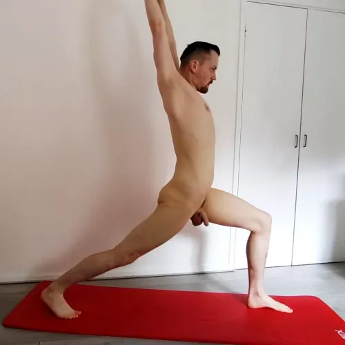 Naked yoga 