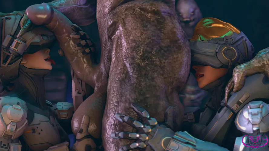 Nothing would be more humiliating for a spartan than licking the ass of the alien that just defeated your entire squad