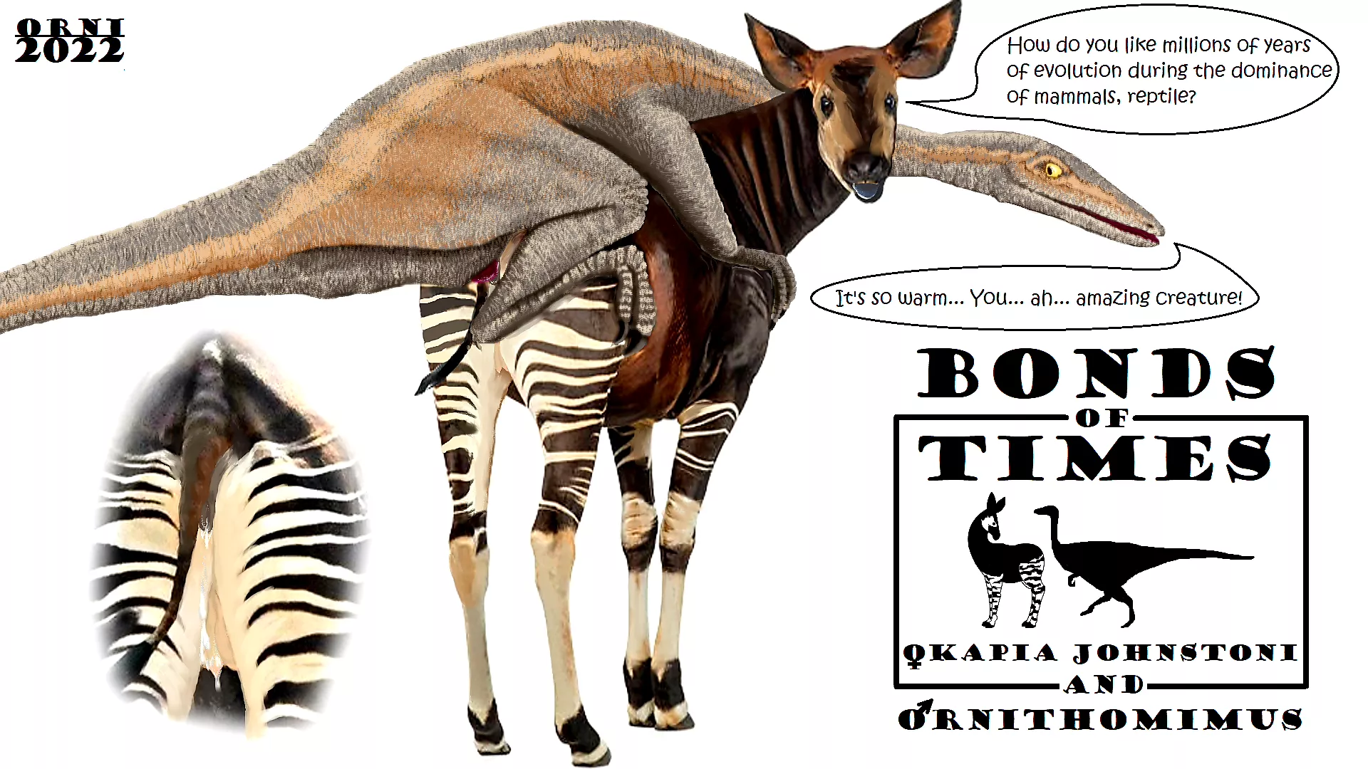 Okapi & Ornithomimus (Orni) [Bonds of Times]