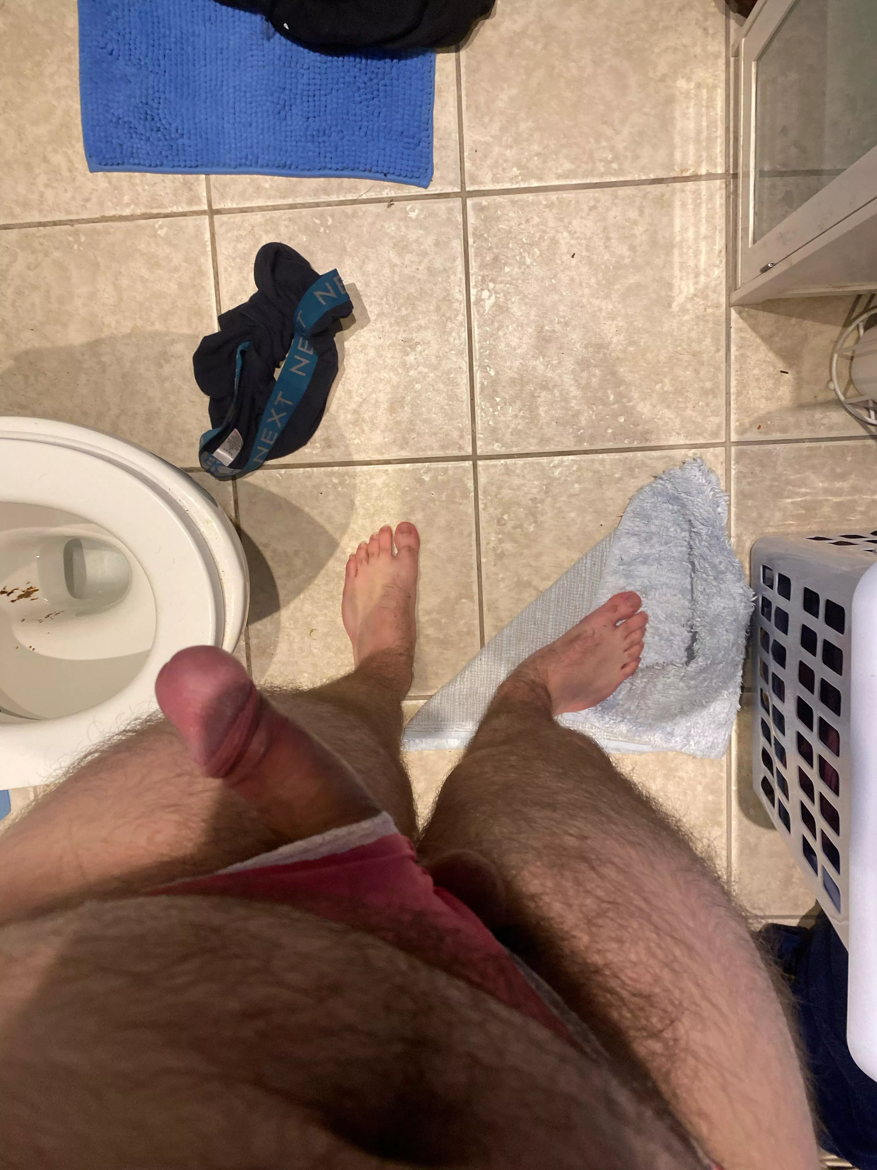 Pink thong is choice of thong for today 