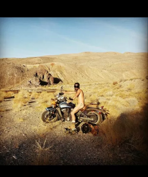 Riding nude through death valley