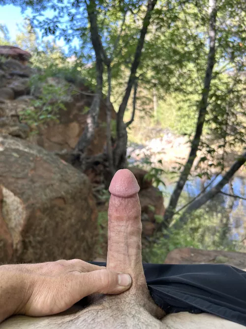 Rock hard sitting in a rock