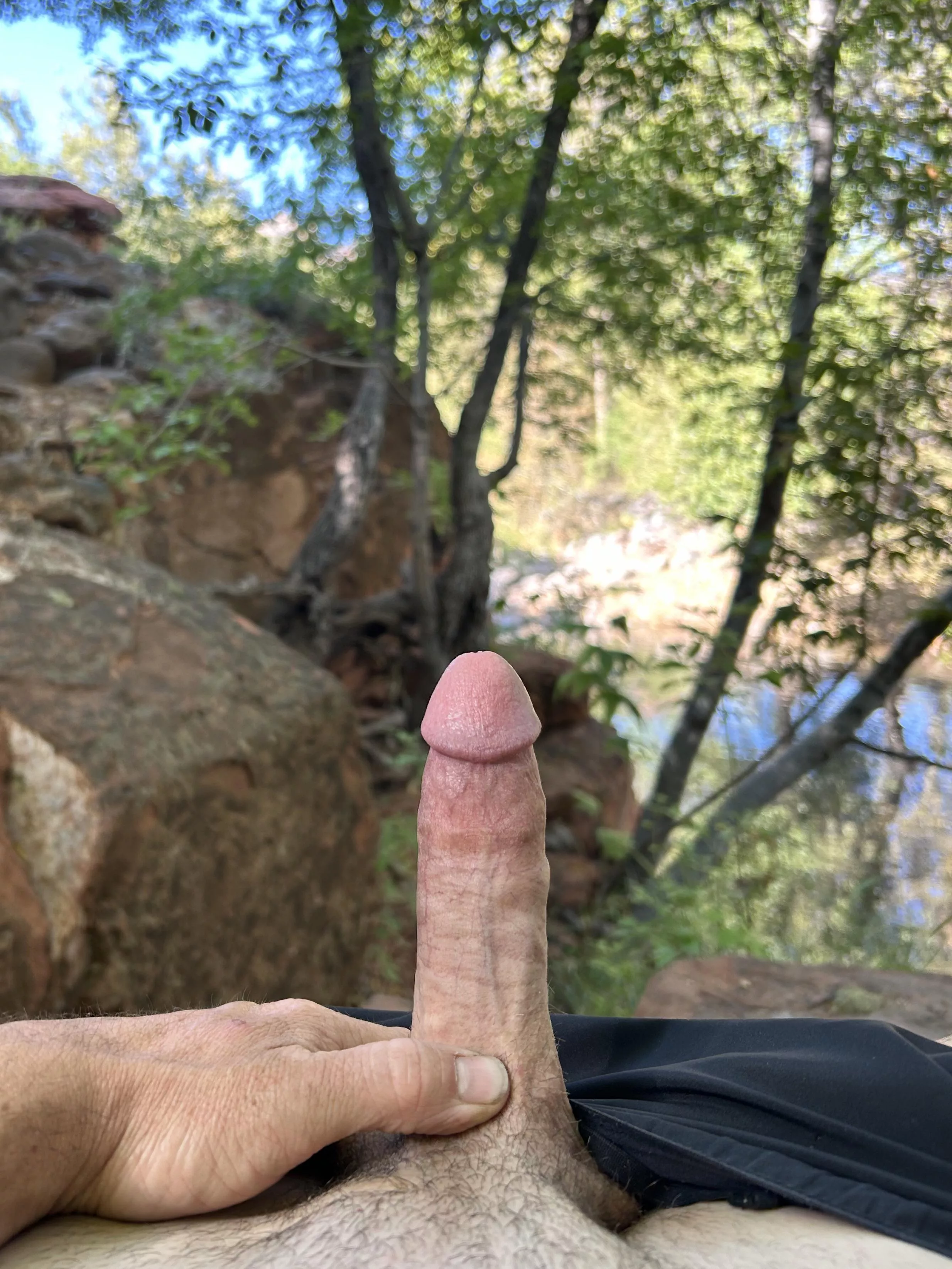 Rock hard sitting in a rock