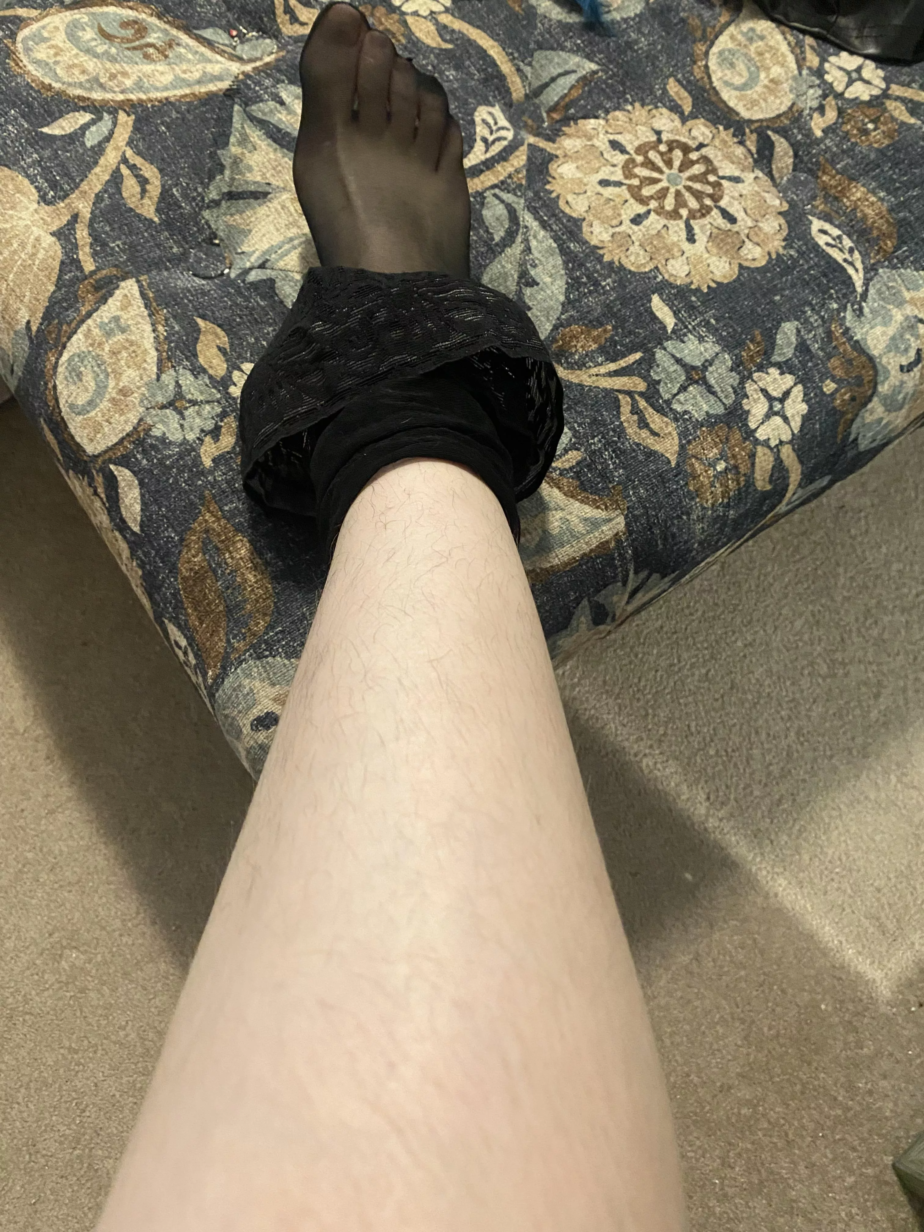 Rolled my stockings down for you 