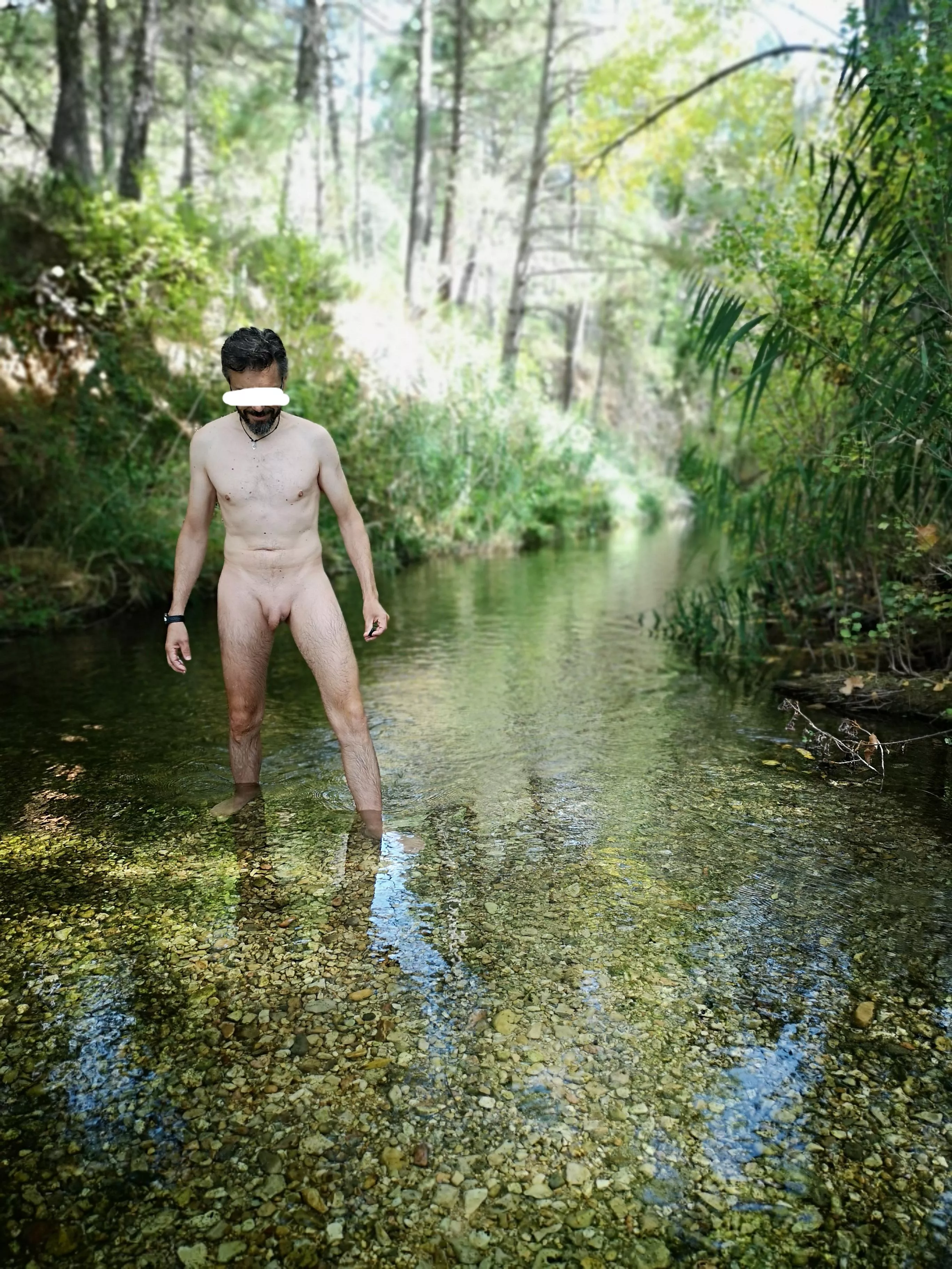 Skinny dipping in cristal clear water (m) 