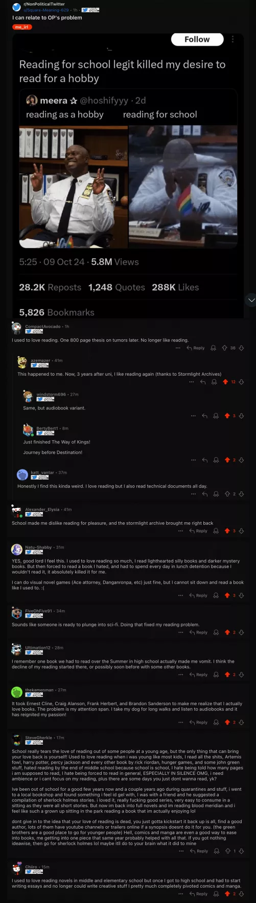 Thank you Brander Sander for curing my fear of literature! 