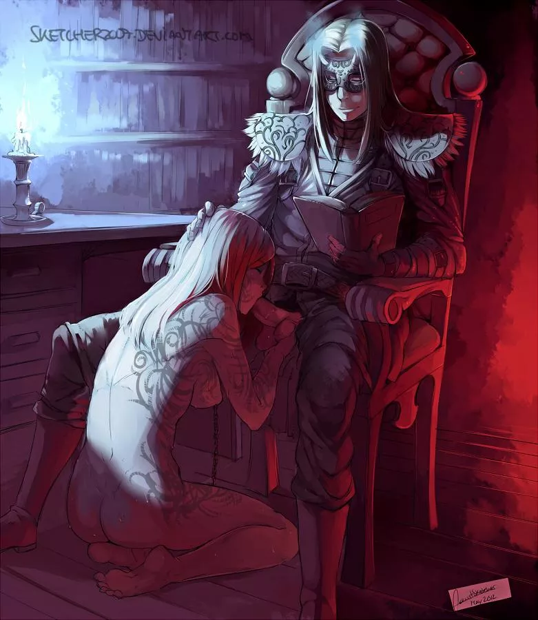 Under the candle light by faustsketcher