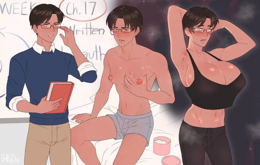 What happened, tits won’t stop growing, and feel so hot all the time 