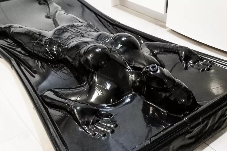 When he told me to get in for a short test run of the new bed, I didn't remember how we had talked months ago about being left in there for hours being one of my biggest fantasies. When I realized we had talked about deactivating the safe word temporari