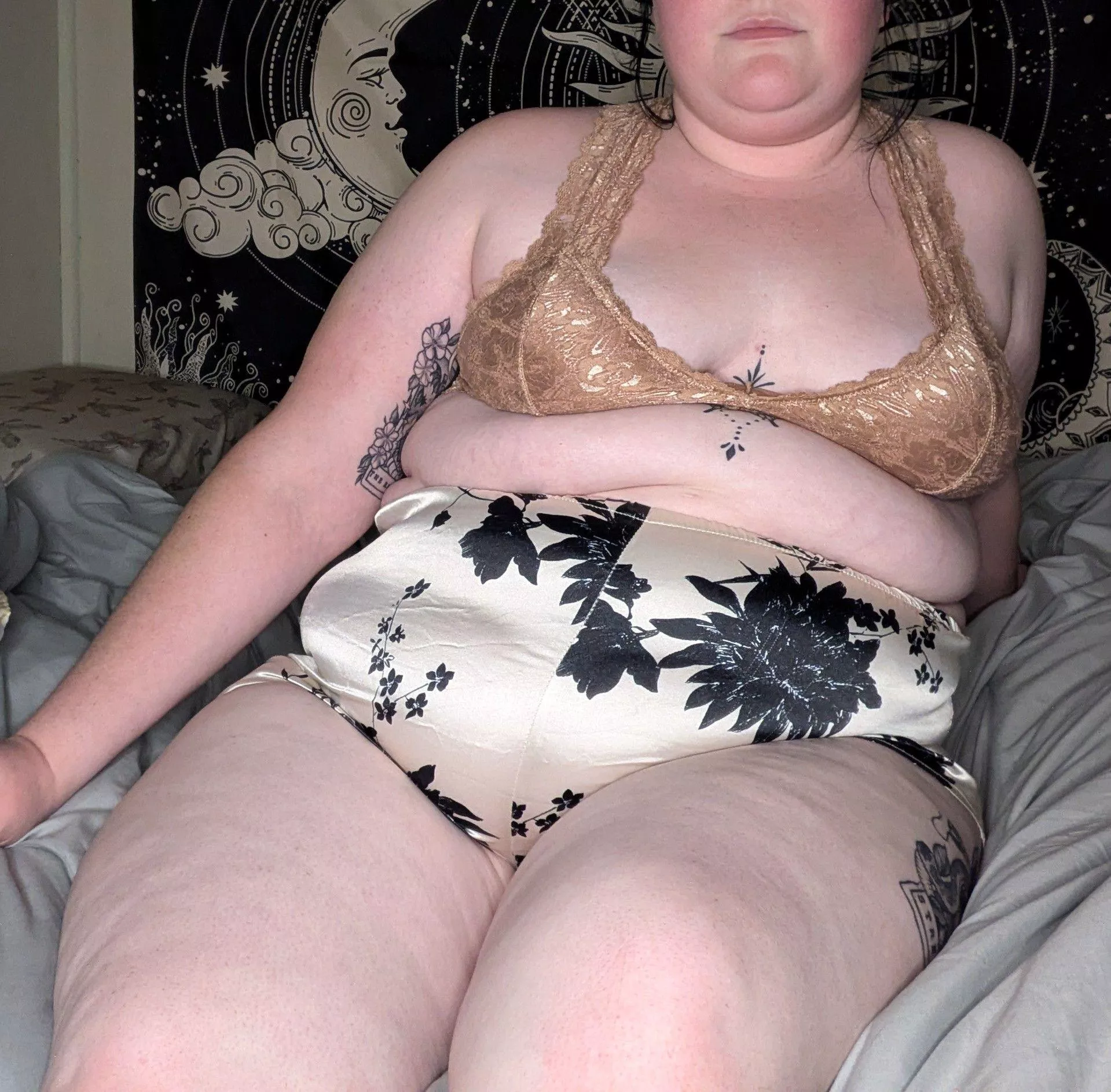 Would you like to feel my silky pajamas? 