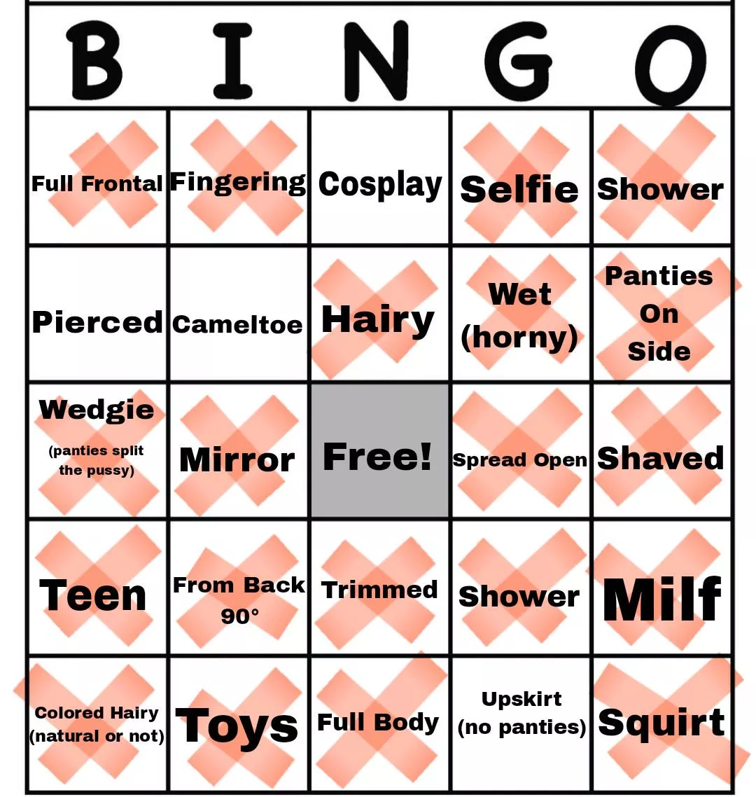 27 [F4A] Show me Pussy for finish my bingo! 