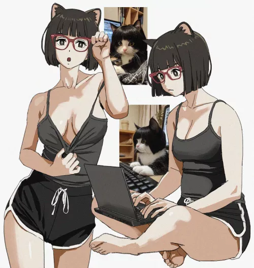 Bob Hair Cat [Original]