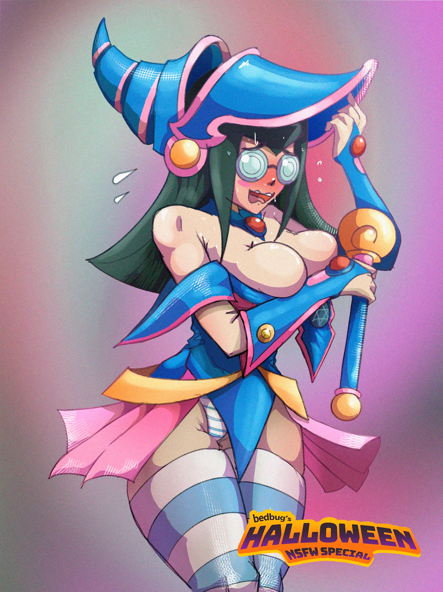 Carly nagisa part time job at the card shop  art by (ibedbug)