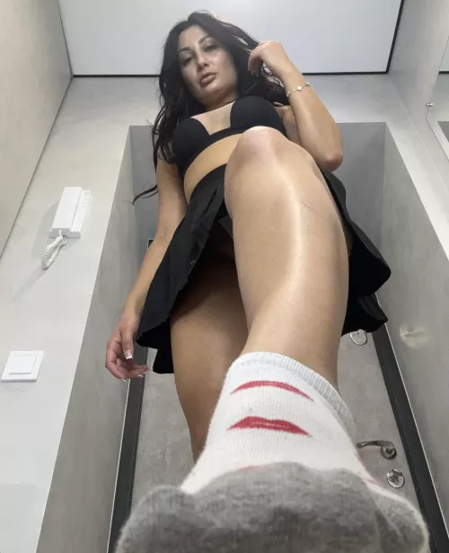 Climb up my legs if you want to enjoy yourself