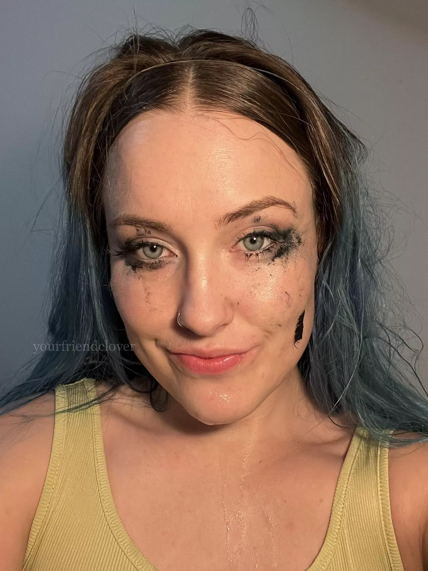 Crazy raccoon eyes post bj