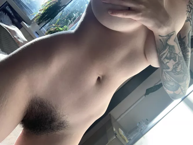 Does my hairy pussy belong in your mouth?