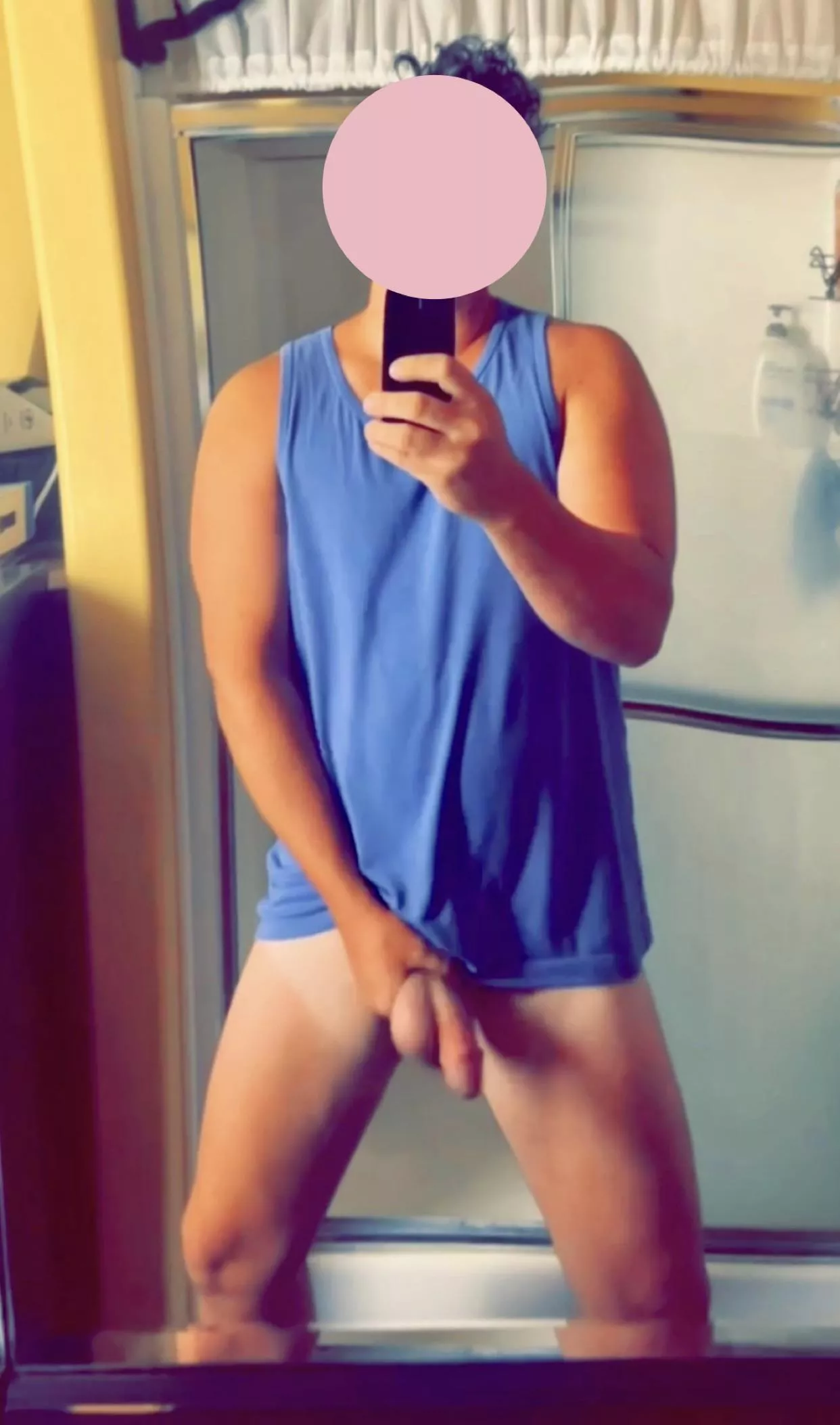 Finally got a little bit of sun. Wish there was a nude beach close so I could even out the tan all over. 😉