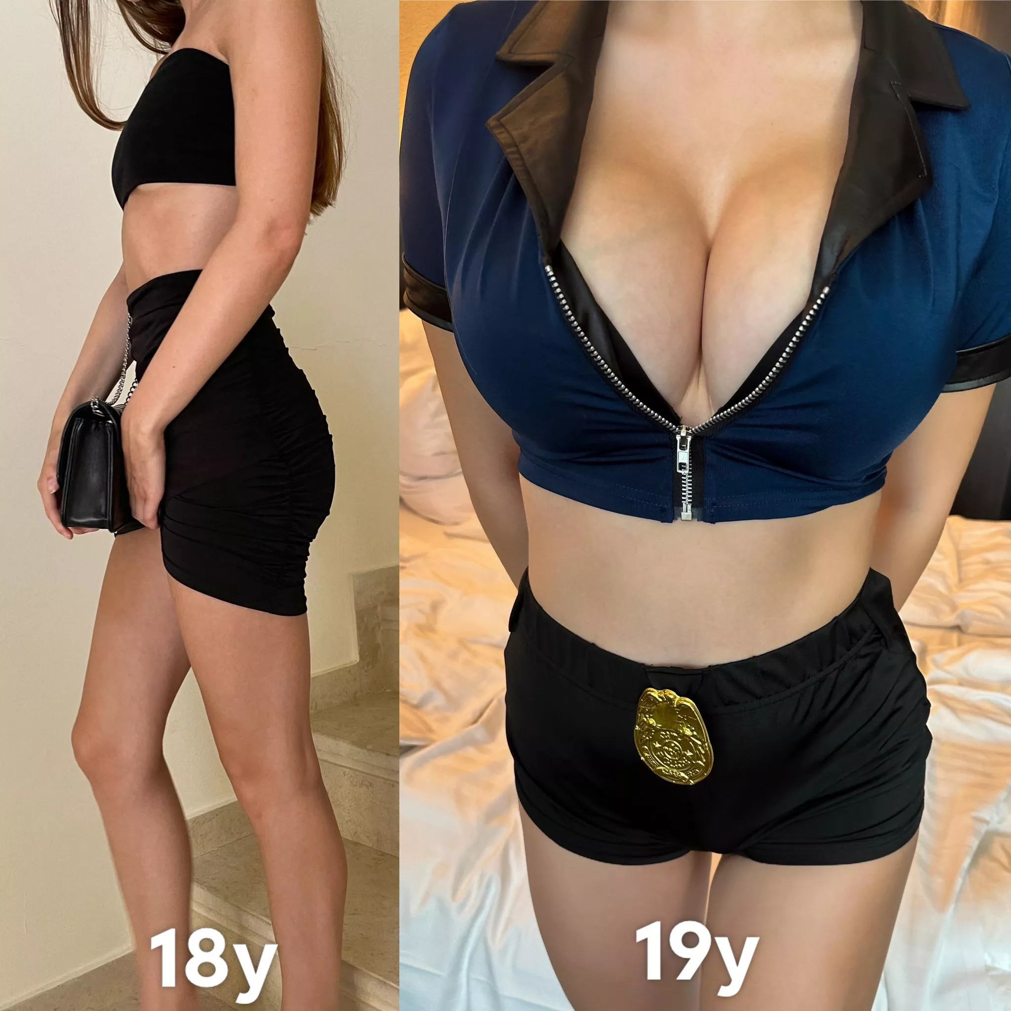 Finally I can wear clothes with a big cleavage (f19)