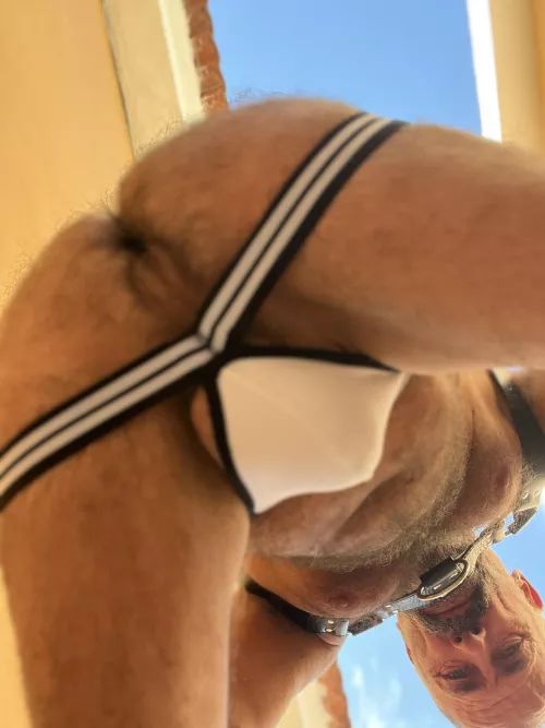 I’m new. Hope you like Daddybear in his jock 