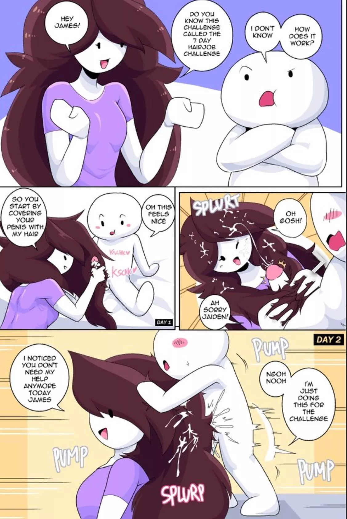 Jaiden Animations Hairjob (Unknown Artist)