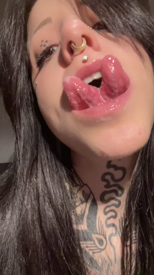 looking like a horny alien!