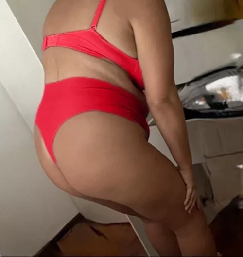 my wife in her new thong