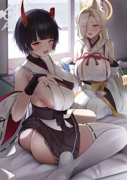 Niya with Her Skirt Up [Blue Archive]