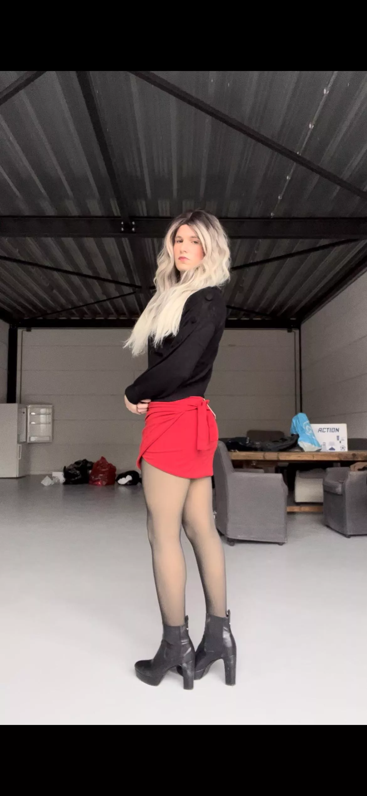 Outfit voor vandaag! Rok lang genoeg?