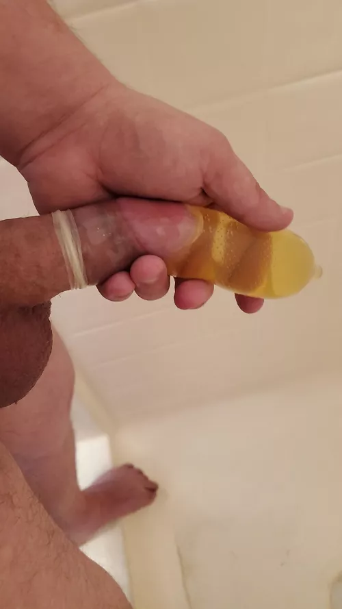 Pee in a condom