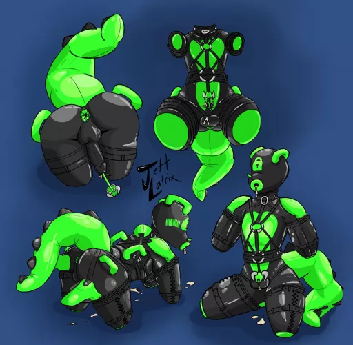 Permanent Rubber Dragon Boy, OC drawing by me 