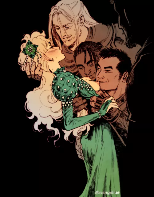 Princess & guards: feeding time 👅