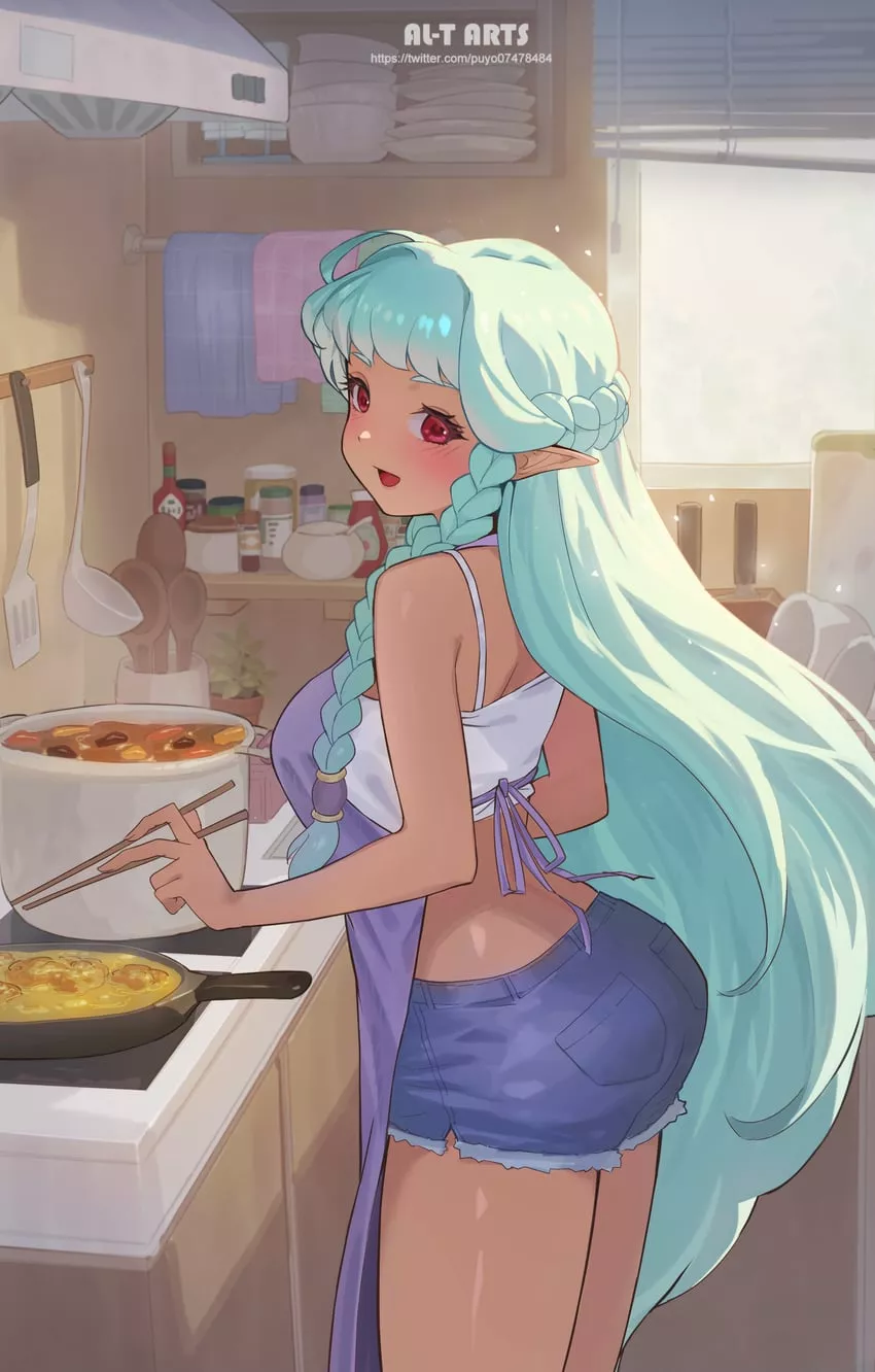 Rosalinde Cooking Up Something Good [Unicorn Overlord]